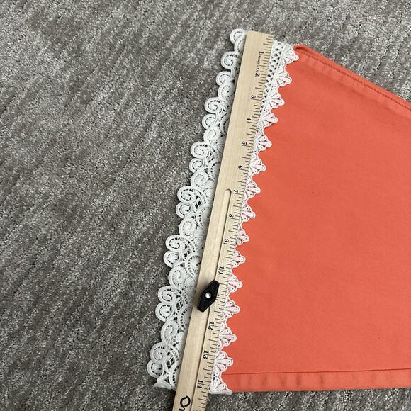 Lucky & Blessed Flare Pants Womens 2 Coral Lace Trim Boho Festival Retro Western - Picture 13 of 13